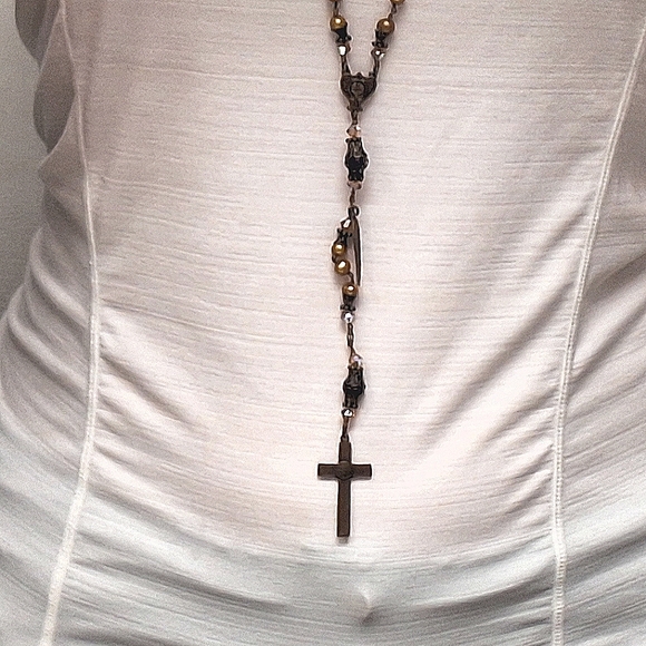 Virgins Saints & AngelsLong Necklace w/ Charm